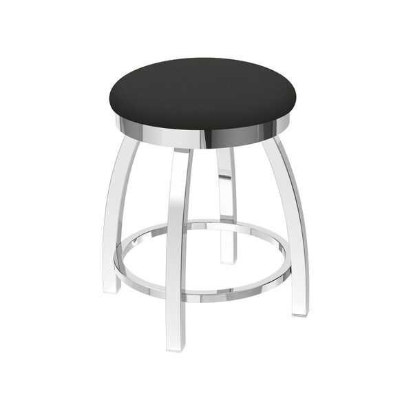 Holland Bar Stool Co 18" Swivel Vanity Stool, Chrome Finish, Canter Iron Seat 80218CH008 - main